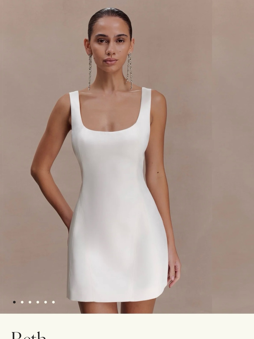Beth Satin Mini Dress Meshki